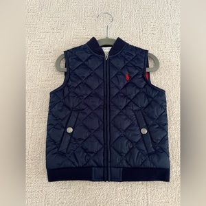 Ralph Lauren navy quilted toddler vest